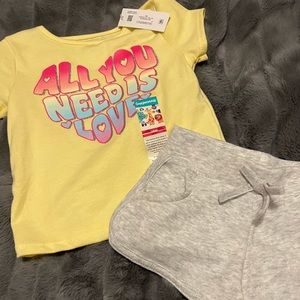 Shirt and shorts NWT